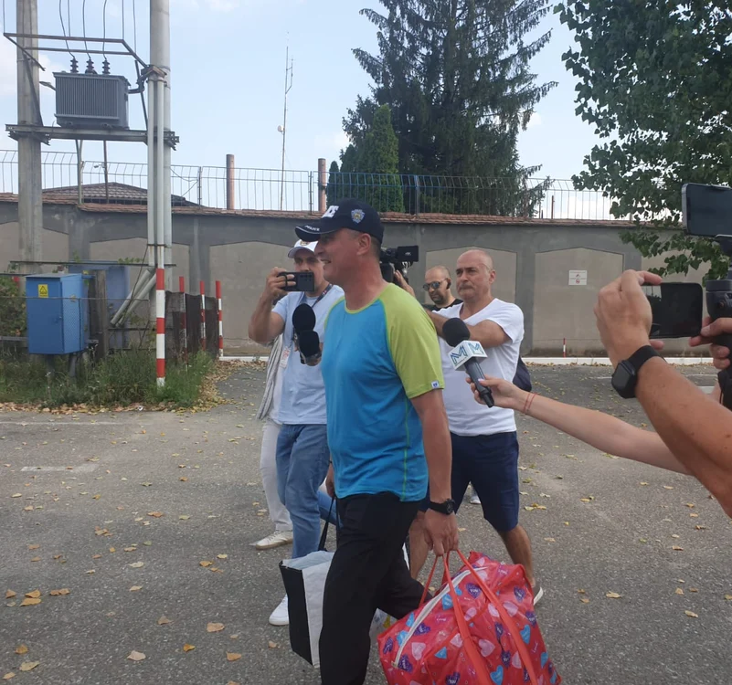Cristian Cioacă a fost eliberat din penitenciar Foto: Alex Vlaicu