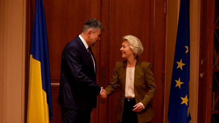 Marcel Ciolacu și șefa Comisiei Europene, la Atena FOTO Facebook M.Ciolacu