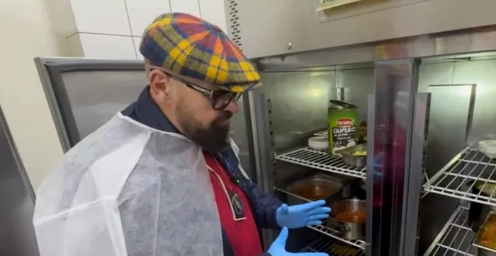 Piedone a închis două magazine la Pitești FOTO: Captură video ANPC