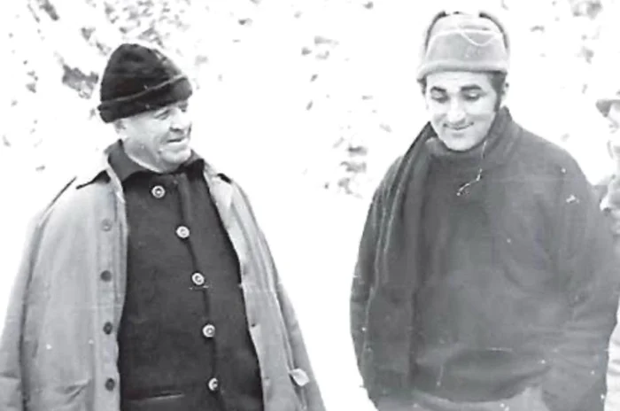 Maurer și Țiriac, la o plimbare    FOTO Arhiva personală