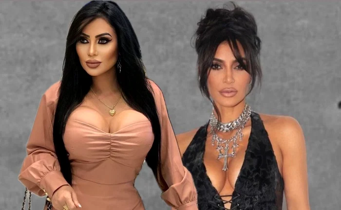 Ea e sosia lui Kim Kardashian / foto: Colaj Instagram