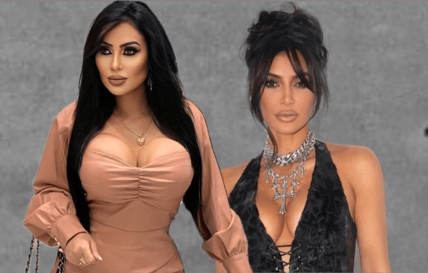 Cum arată sosia lui Kim Kardashian. A cheltuit o avere pentru operațiile  estetice