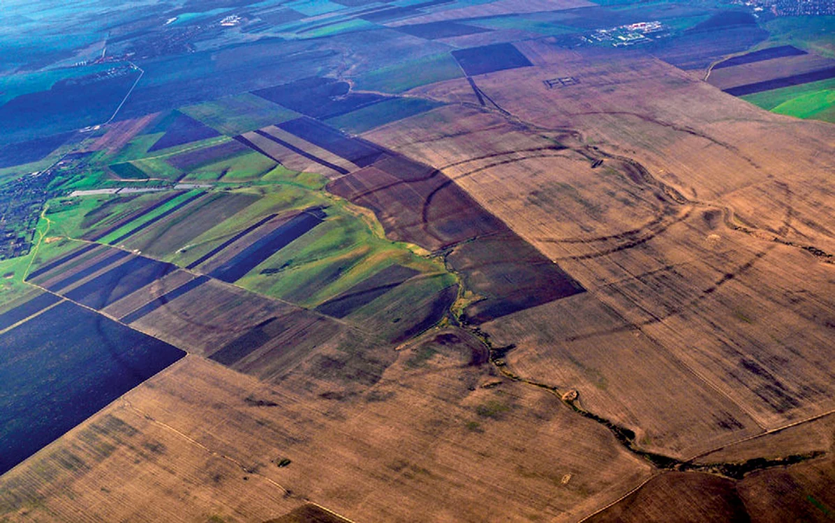 Imagine aeriană cu fortificațiile Iarcuri-Cornești FOTO MnB
