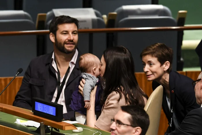 Jacinda Ardern, premierul Noii Zeelande, cu bebeluşul la Adunarea Generală a ONU