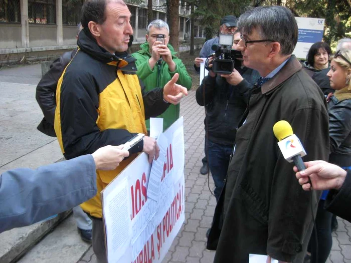 Protest anti-Patapievici la Timișoara