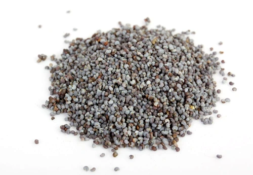 Poppy Seeds (Papaver Somniferum) on white background jpeg