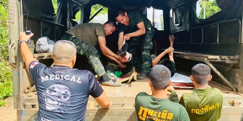 Soldați din Thailanda răniți de mine la graniță FOTO EPA EFE jpg