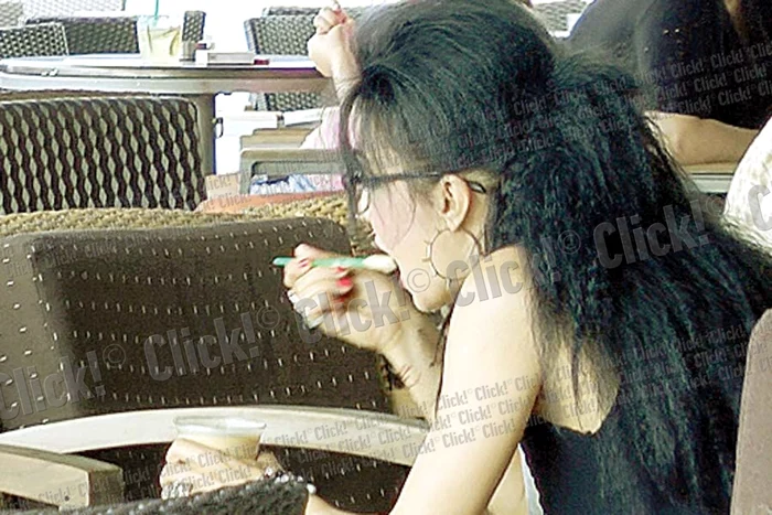 Wanda a primit  frappe-ul comandat... (FOTO: Alex Muscaliu)