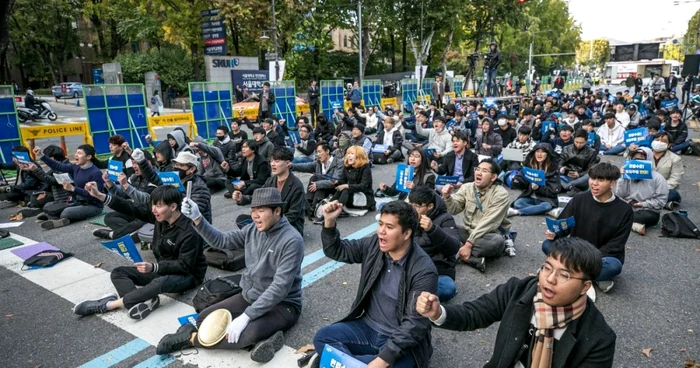 Protest anti-Metoo în Coreea de Sud