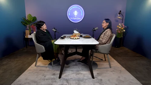 Monica Pop a vorbit despre lupta ei cu cancerul la podcastul „De la întuneric la lumină” cu Eugenia Șerban. FOTO: captură de ecran