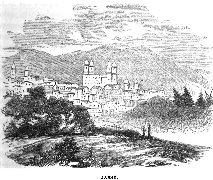 Catedrala într-un desen publicat în 1855 FOTO wikipedia