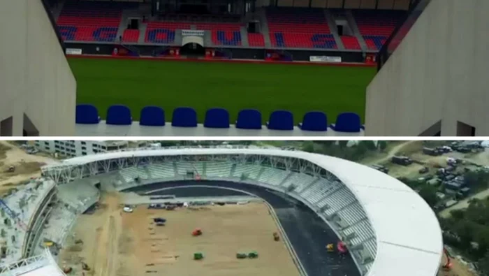 Unul dintre stadioane / foto: captura Digi 24