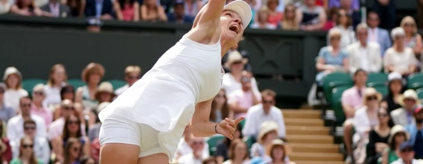 Serena Williams  Simona Halep în finală la Wimbledon 2019 FOTO EPA-EFE / Nic Bothma