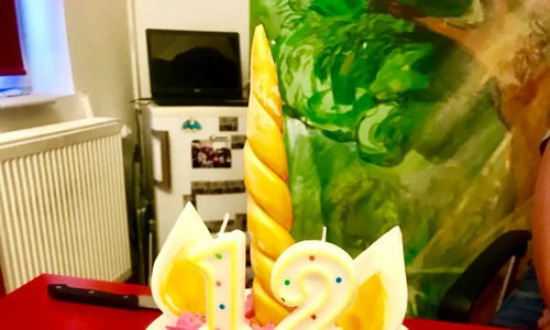 Tortul a fost în formă de unicorn jpeg