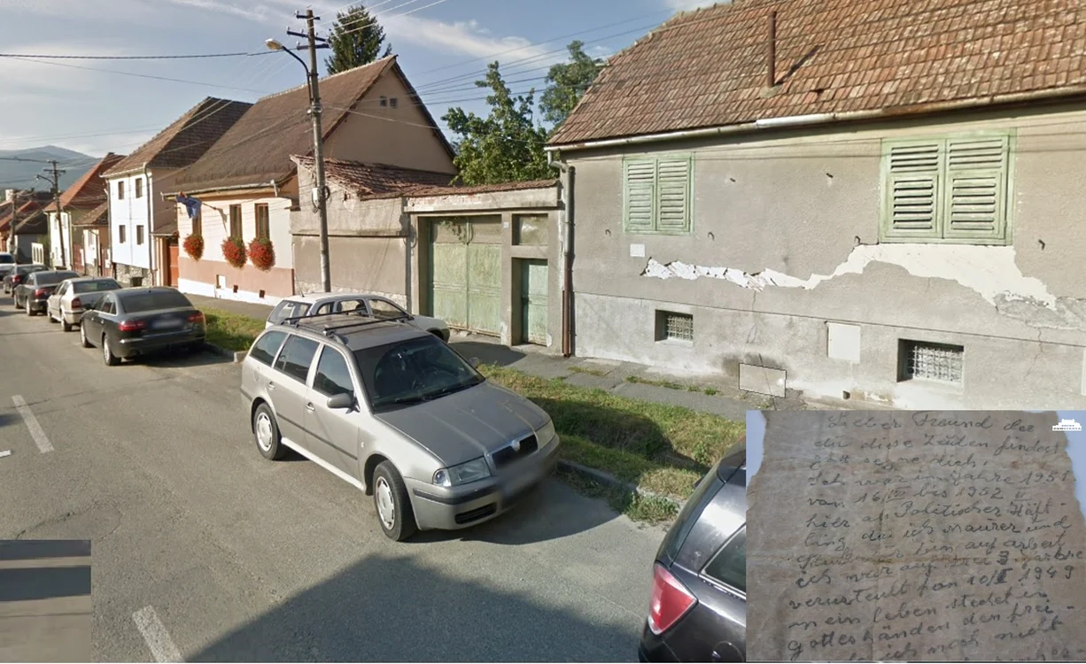 Casa din Cisnădie a deținutului politic Iuliu Marton care a ascuns o scrisoare în Cazinoul Constanța
