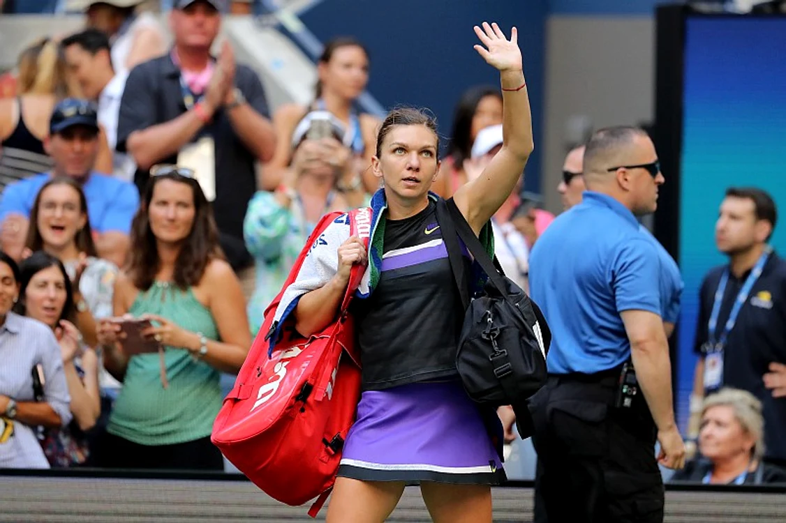 
    Simona Halep și-a luat rămas bun de la US Open 2019Foto: Guliver / GettyImages  