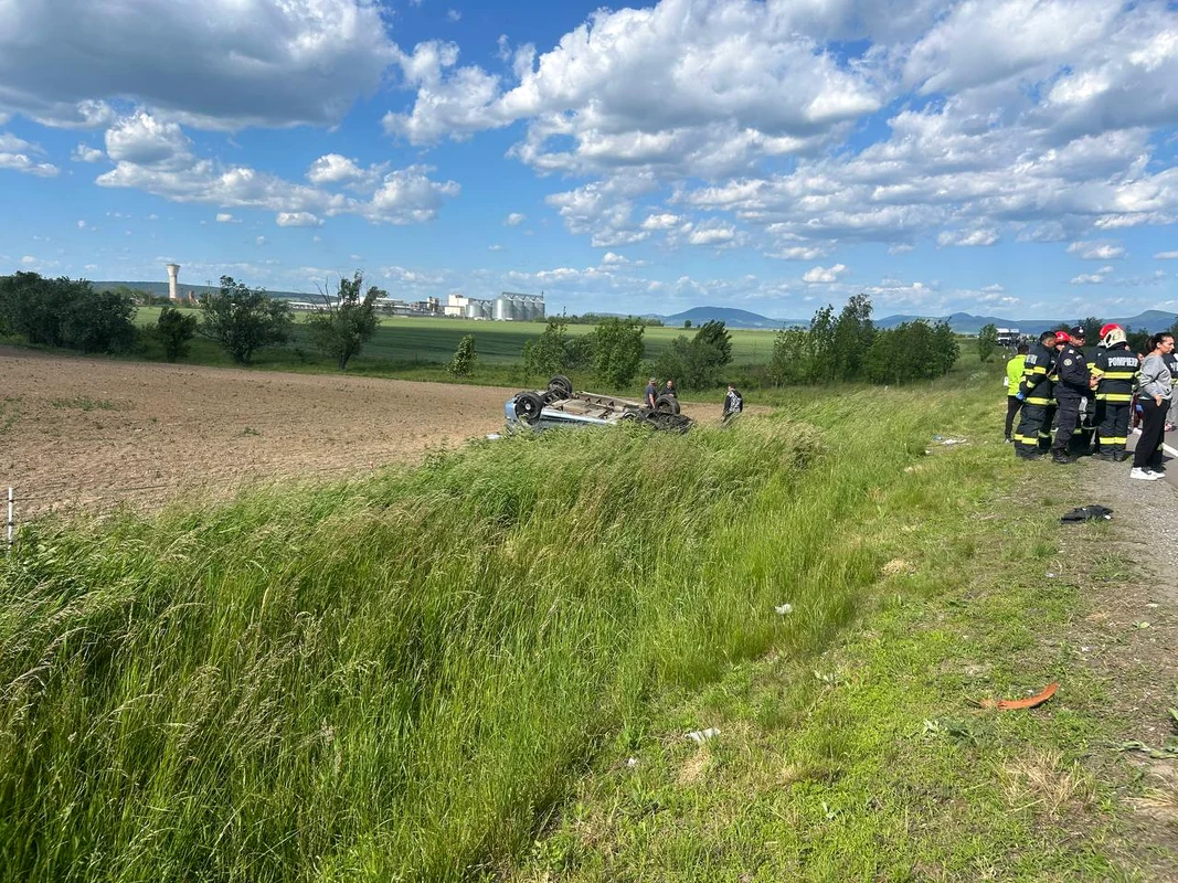 accident DN1 Fagaras judetul Brasov FOTO fagarasultau.ro