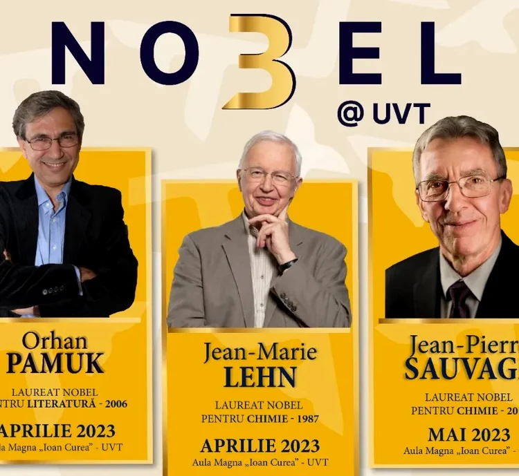 Trei laureați Nobel vin la Timișoara FOTO UVT