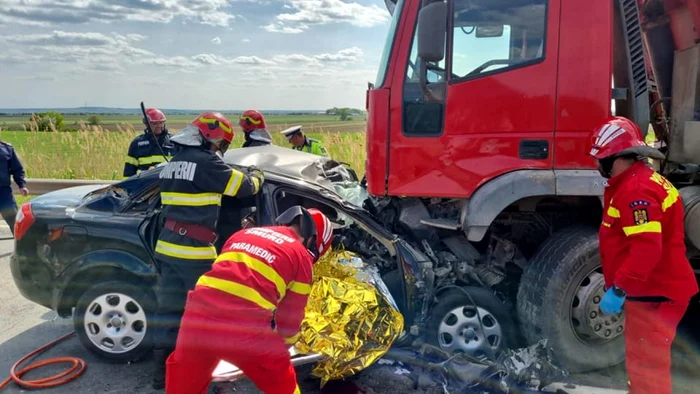 Imagine de coşmar pe DN3 FOTO ISU Călăraşi