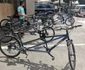 Biciclete tandem pentru nevăzătorii care fac turul Timişoarei FOTO Ş.Both