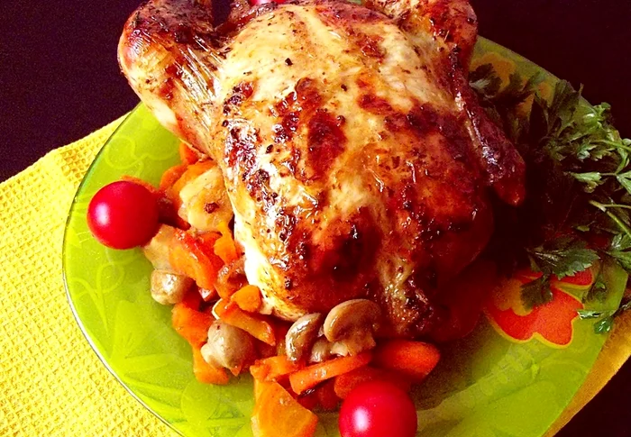 
    Pui cu legume la cuptor  