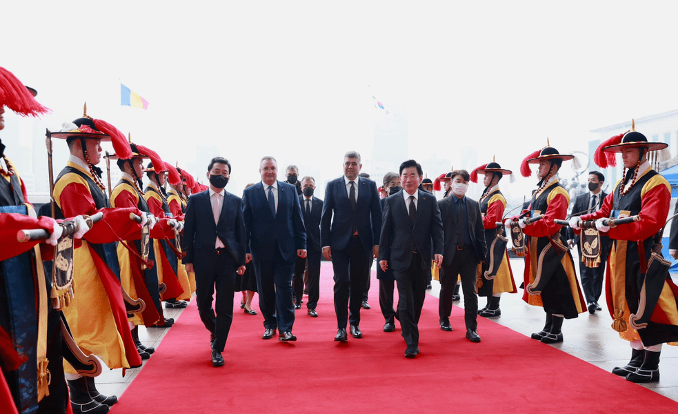 Ciucă și Ciolacu, întâlnire cu președintele Adunării Naționale a Republicii Coreea