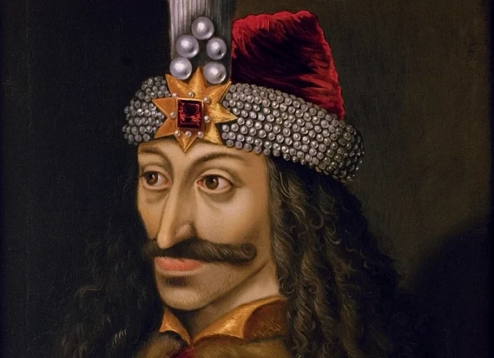 Vlad Țepeș - Pictură în ulei aflată Palatul Ambras, Austria, datată 1560 FOTO: Arhivă