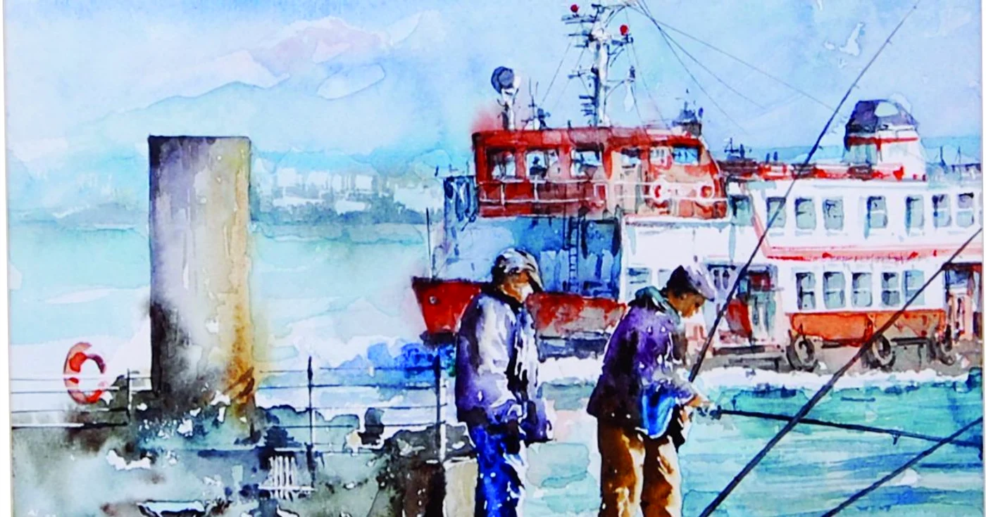 În picturile sale, Ştefan Zaporojan redă Portugalia multicoloră