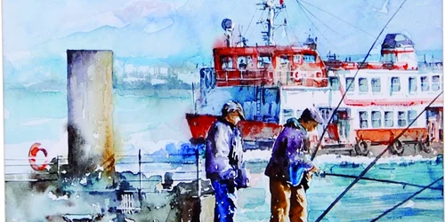 În picturile sale, Ştefan Zaporojan redă Portugalia multicoloră