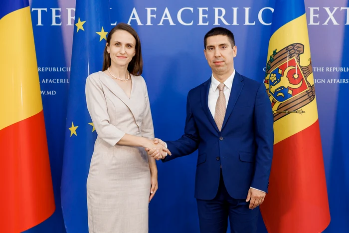 Oana Țoiu se află în prima sa vizită de lucru la Chișinău. FOTO: Mfa.gov.md