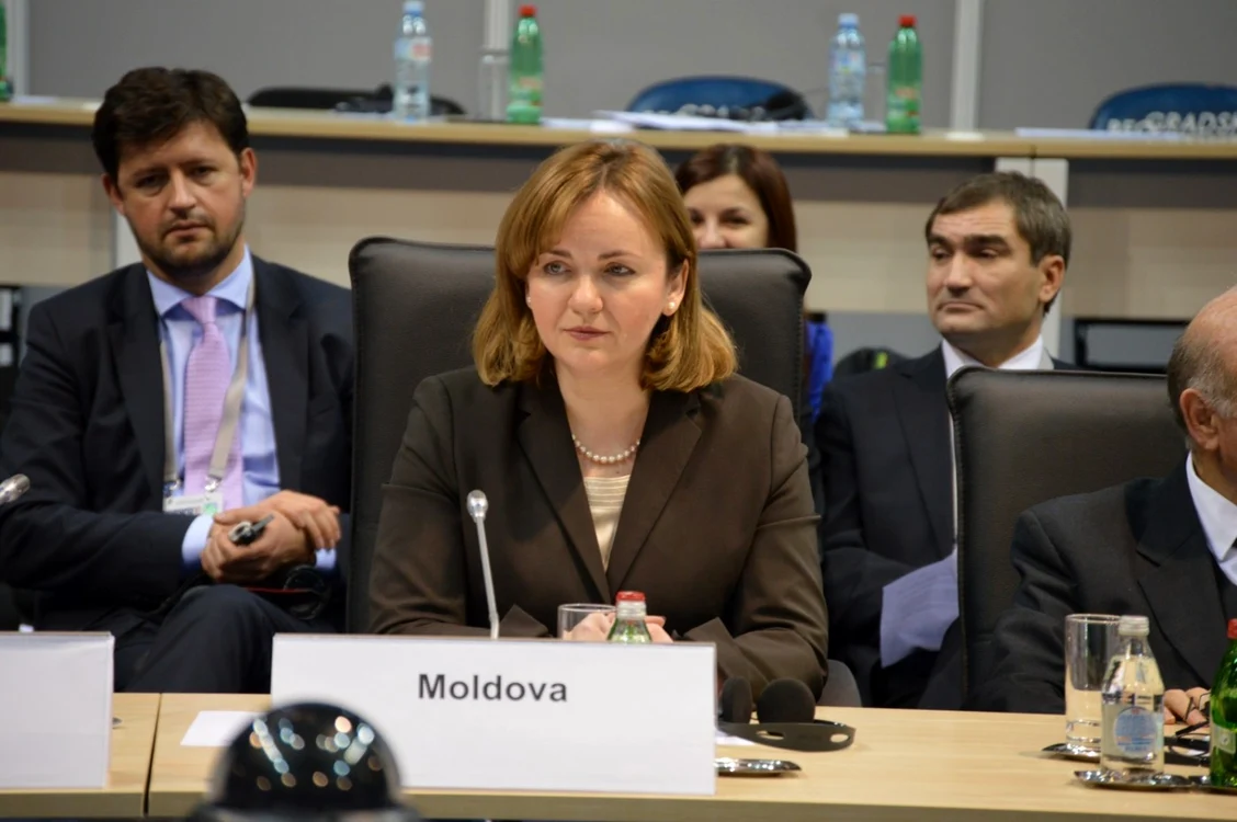 MInistrul de externe Natalia Gherman la OSCE. FOTO: gov.md