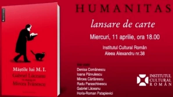 Lansare de carte: „Măștile lui M I Gabriel Liiceanu în dialog cu Mircea Ivănescu“ jpeg