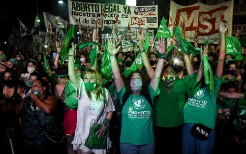 Argentina a legalizat avortul cum s-au bucurat susţinătoarele FOTO Getty Images 