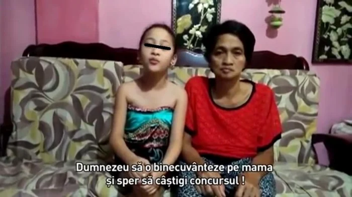 Micuța locuiește momentan cu mama Bellei, în Filipine