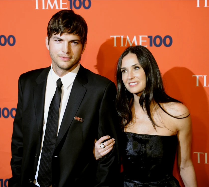 Ashton Kutcher şi Demi Moore (foto Reuters)