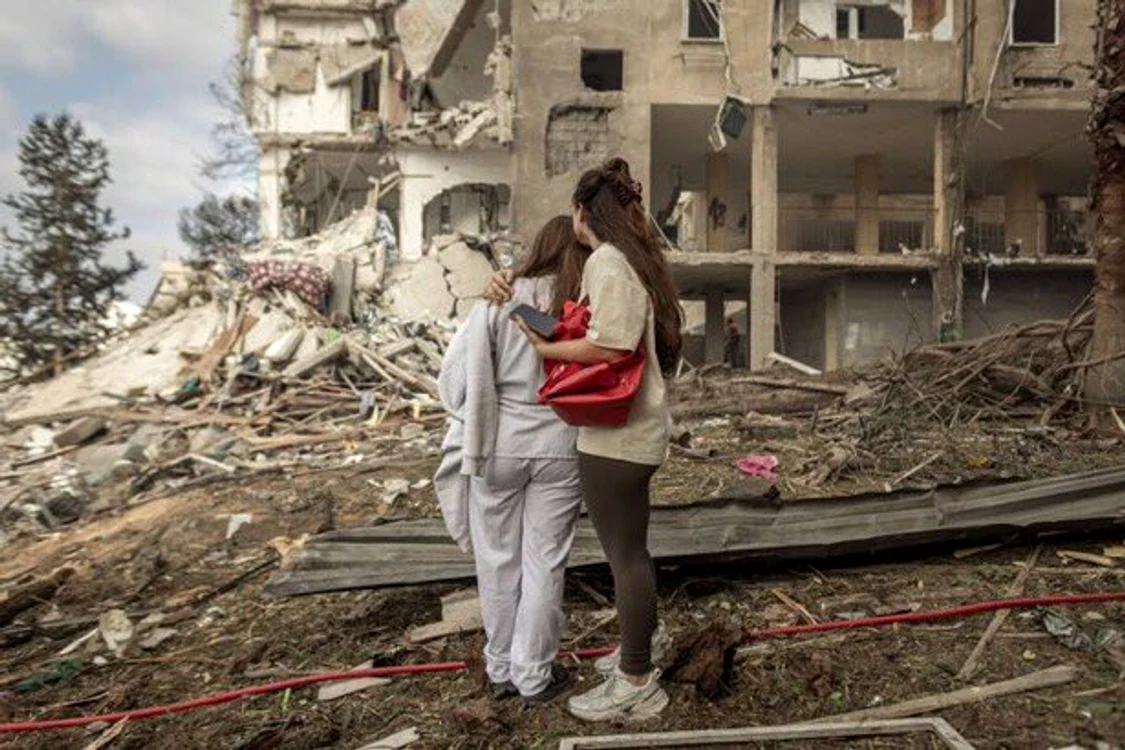 Clădire din Tel Aviv lovită de o rachetă israeliană/FOTO:X