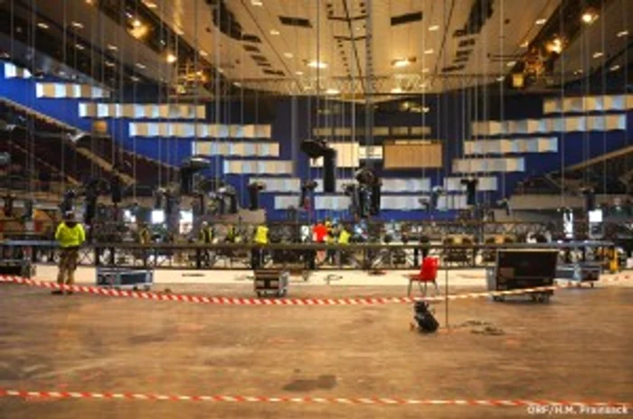 Eurovision 2015 - au început amenajările pentru sala din Viena unde are loc evenimentul