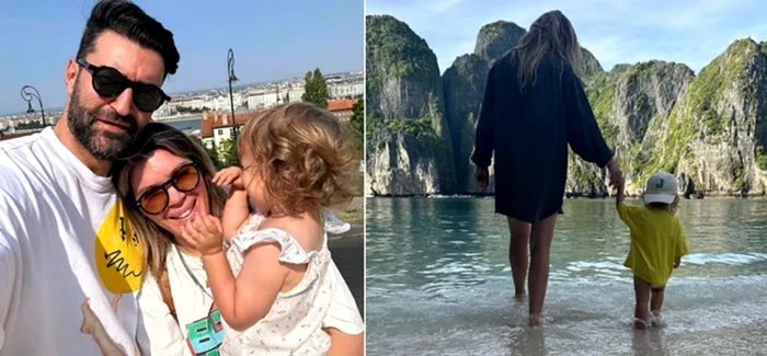 Gina și Smiley alături de fetița lor. Foto: Arhiva Click!