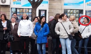 În timpul procesului, Cristina Niculae a stat tot timpul departe de amanta sa jpeg