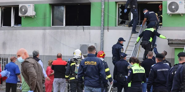 Incendiu Spitalul de Boli Infecţioase Constanţa - 1 oct 2021 / FOTO Inquam Photos / Costin Dincă