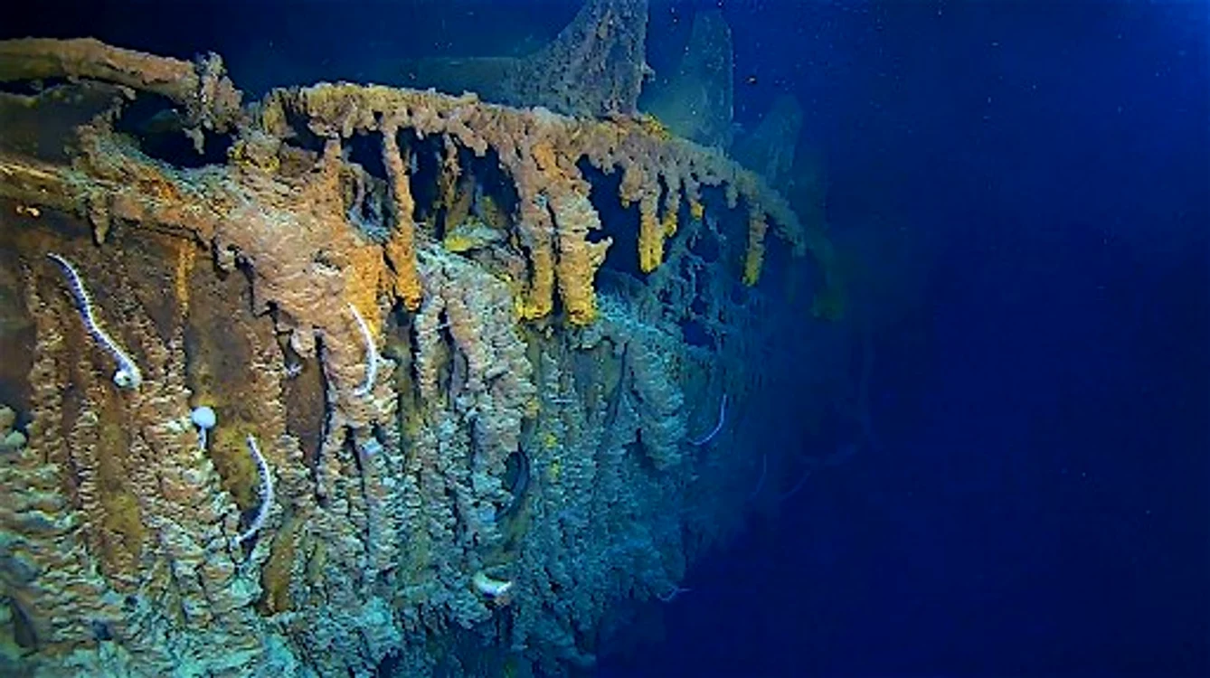 Imagini inedite cu epava Titanicului FOTO AFP