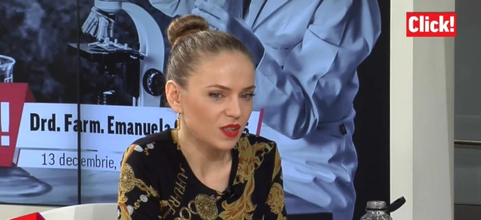 Ema Gheorghiță, în studioul Click! Foto: Click!