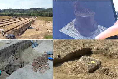 Urme ale geților descoperite pe Lotul 3 Cornetu Tigveni al Autostrăzii Sibiu Pitești Colaj