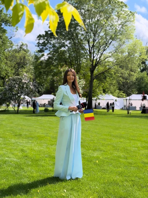 Mădălina Iacob la garden party la Palatul Elisabeta Instagram 3 jpg