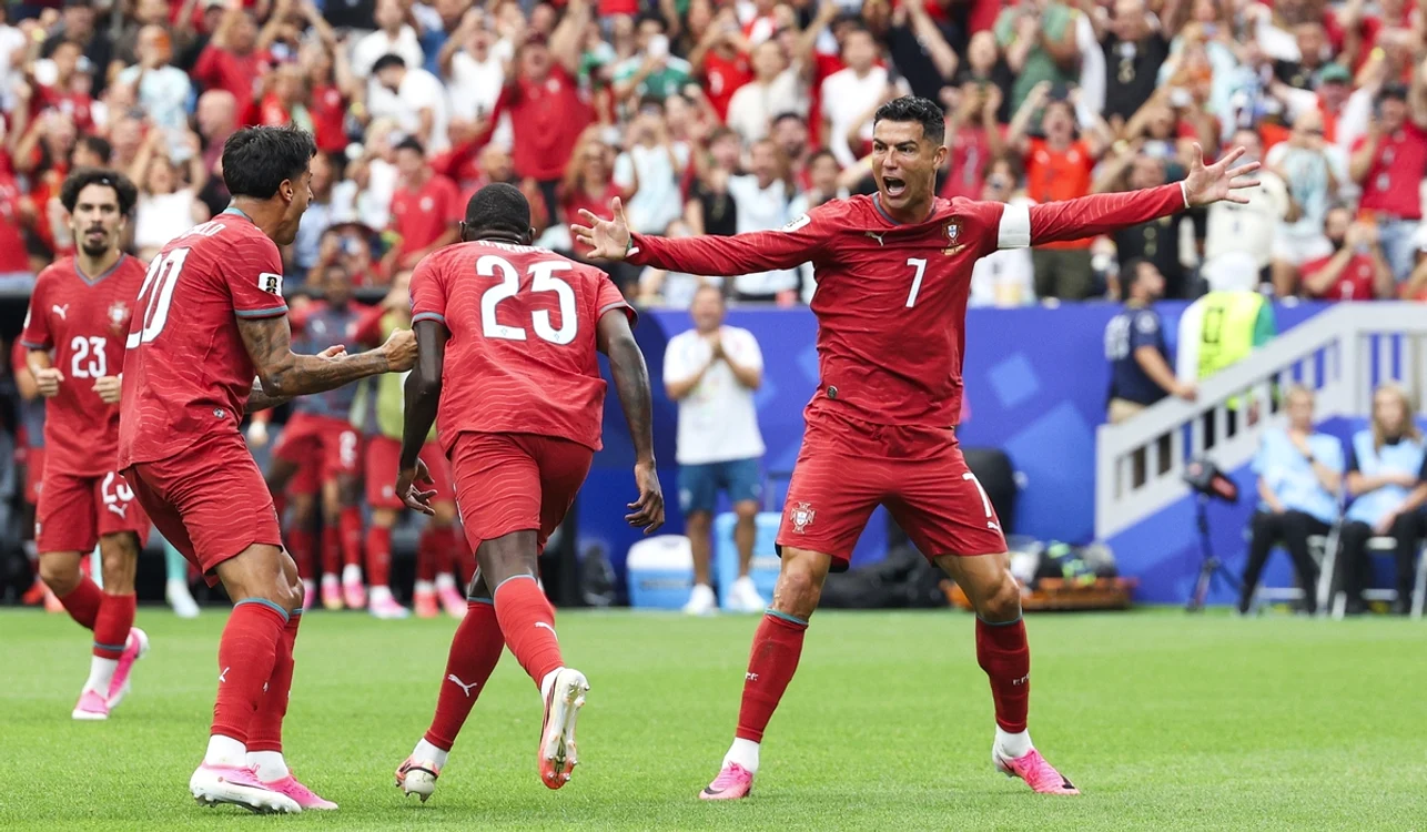 Cristiano Ronaldo, în vervă la Campionatul Mondial (FOTO: EPA)
