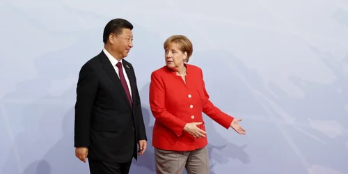Xi Jinping Angela Merkel EPA