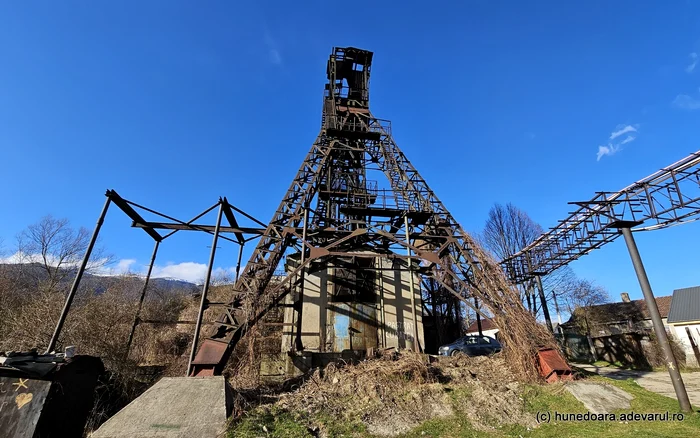 Puțul Ștefan din Lupeni. Foto: Daniel Guță ADEVĂRUL