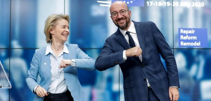 Ursula von der Leyen şi Charles Michel FOTO EPA-EFE