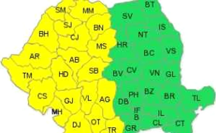 Atenționare meteo