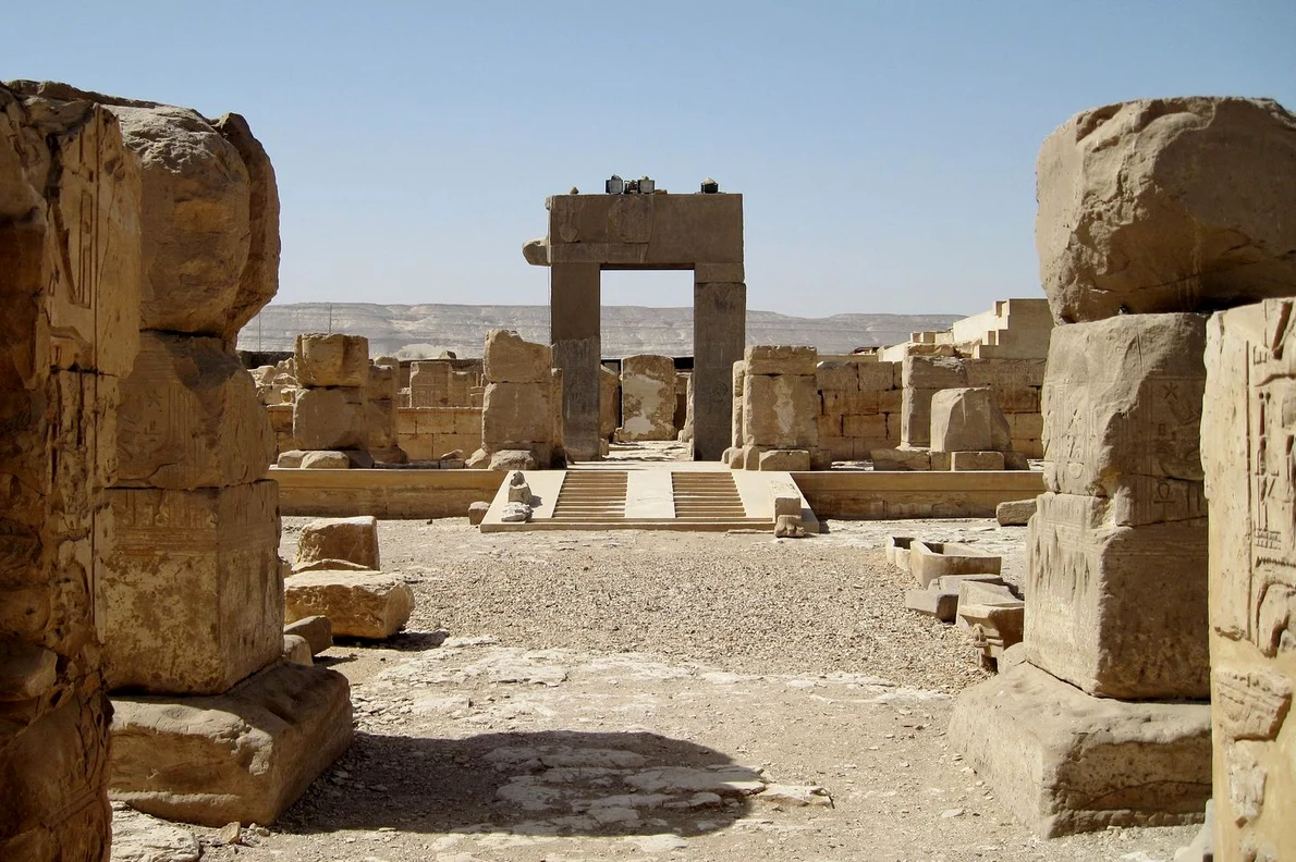 Templul lui Ramses al II-lea de la Abydos (©  Olaf Tausch / Wikimedia Commons)